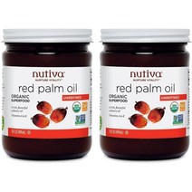Nutiva Red Palm Oil 누티바 레드팜 오일 15oz(444ml) 2팩, 1개