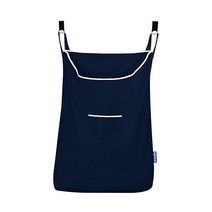 WENKO 걸이식 세탁물 보관 바구니 52.1 x 81 x 9.9cm( 20.5 x 31.9 x 3.9인치) 베이지, Navy