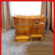 히노끼탕 가정용 편백나무 욕조 감성 목욕 땀 빼기 반신욕 편백 훈증 화장실, 로그 길이 150 x 폭 60 x 높이 65, 1개