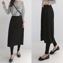 쉬즈미 플리츠 롱치마레깅스 주름 치랭스 스커트 (LGS-993) (9632087)