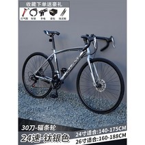 입문용 로드 자전거 풀 그래블 바이크 카본, 26인치 24속 30도 티타늄실버
