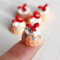 미니어쳐 가구 소품 1/6 스케일 인형 집 미니어처 케이크 빵 DIY 디저트 미니 음식 BJD 주방 액세서리, 5pcs cake 7