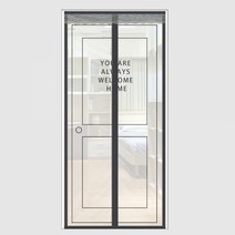 자석형 웰컵홈 디자인 방문 모기장 100x200cm 방충망