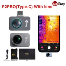 열화상카메라 적외선카메라 적외선 InfiRay P2 프로 휴대폰 PCB 회로 산업용 테스트 바닥 난방 온도, 없음, 2.for Android and Lens