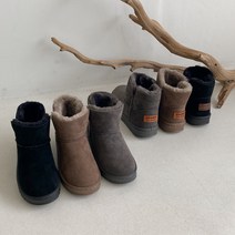 쥬아쥬아 숏어그부츠 합성피혁 블랙 브라운 그레이
