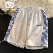 여름 남성 스포츠 반바지 느슨한 캐주얼 5 점 바지