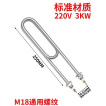 온수 물탱크 히터봉 가열 열봉 온수봉 보일러 물히터, 250 길이 220V 3KW