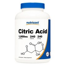 뉴트리코스트 구연산 1000mg 캡슐, 240개입, 6개