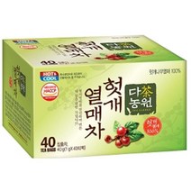 남성용차 물대용 남자한테좋은차 깔끔한맛 헛개차 티백 40t 헛개티백 헬스장 옛맛 다, 상세페이지참조