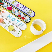자동 요술 팔찌 1입 방과후 미술 과제 재료 DIY 교육자료 공작 만들기 공예, 실리콘