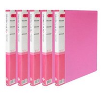 희망화일 클리어 파일 20매 보급형, 분홍, 15개입