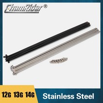 자전거 부품 전기사용자 정의 만든 스포크 반경 뜨개질 바늘 스테인레스 스틸 블랙, 13g 블랙 40개