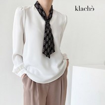 클라셰 클라셰 패턴타이클래식블라우스_CB2WBL034A