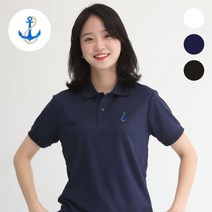 멋지군 코오롱 쿨론 기능성 카라 닻 자수 빅사이즈 쿨 반팔 티셔츠