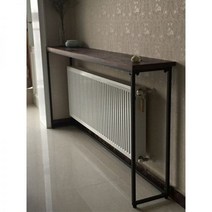 바테이블 홈 카페 아일랜드식탁 거실 소파 뒷선반 원목 철예 길쭉하고 좁은 테이블 벽면 침대 머리맡 초좁은 틈새로 맞춤 제작, 조립하다._가로150 세로25 높이80(판두께2c