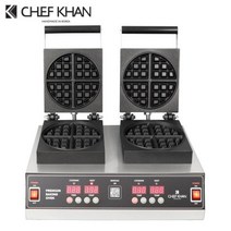 쉐프칸 벨기에 와플기계 디지털 2구 (3x3) 와플제조기 CFK202D, 상세 참조