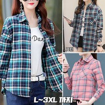 joyce shop 조이스셔츠 여성 여자 남방 셔츠 가을 긴팔 체크 롱남방 롱셔츠 남방