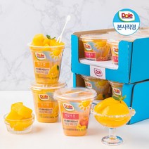 (정기구독) Dole 돌 컵과일 후룻컵 6개 New 클린라벨 간편과일 디저트, 2.Dole 복숭아컵 1박스(6입)