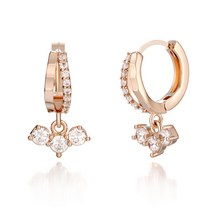 끄란느 14K 블링 원터치 귀걸이 (gold pin) C24EGP069