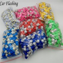 자동차 깜박이 100PCS 프로 모션 T10 5 SMD 1206 5LED 5SMD 자동차 신호 LED 빛 194 168 192 W5W 3020 12V 자동 웨지 조명 DC 램프, White