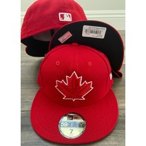 뉴에라 캡 59FIFT 토론토 블루제이스 RED WHITE 메이플 리프 모자 장착 5950 MLB