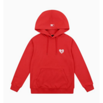 MLB 하트 오버핏 후드티 레드 31HDL1111 50R