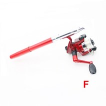 빙어낚시 견지낚시 얼음낚시 야외 캠핑 알루미늄 합금 1M 미니 포켓 얼음 낚싯대 세트 릴 휴대용 강화 스, 03 빨간