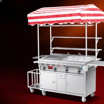 이동식 야외 노점상 길거리 음식 판매 밥차 포장마차