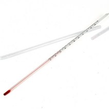 유리막대 온도계 30ml 케이스포함 아날로그 측정 학교 과학 실험 교재 캔들 비누, 기본