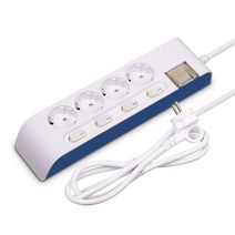 하이탭 16A 4구 5m 220V 개별 접지플러그 멀티탭 _ 72498EA, 1, 1, 본상품선택