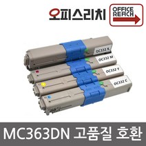OKI MC363DN 프리미엄재생토너 OKI C332, 1개, 노랑