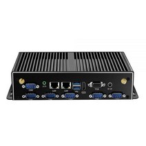 팬리스 미니 PC 인텔 코어 i3 4005U i5 4200U i7 4500U 6x RS232 DB9 2x 기가비트 이더넷 4G LTE WiFi HDMI VGA 6xUSB Windo, 8G RAM 256G SSD WiFi, Intel Pentium 3805U