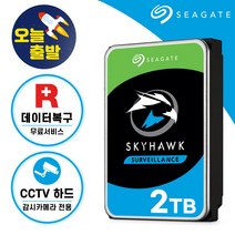 [ 씨게이트 공식스토어 ] 스카이호크 CCTV 하드디스크 감시카메라 CCTV용 HDD, 2TB (2테라바이트)