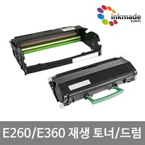 렉스마크 E260 재생 토너 드럼 E260X22G E260A11P, 9000매 재생토너(맞교환), 1개