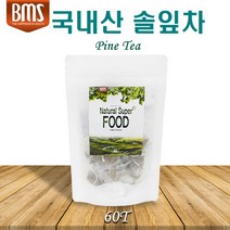 국내산 솔잎차 솔잎 티백 솔순 생솔잎 차 소나무잎 티 분말 가루 조선솔잎 적송솔잎 엑기스 송침유 혈관건강에좋은차, 1팩