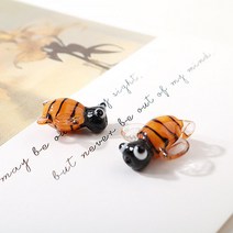 [4921-06]글라스통과형 꿀벌 약19x17mm 1개