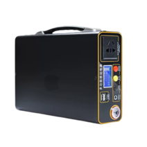 휴대용태양광 태양광 파워뱅크 인버터 충전기300W 휴대용 열 발전기 220V 48000mAh 배터리 전원 공급 장치, 01 Black_01 300w