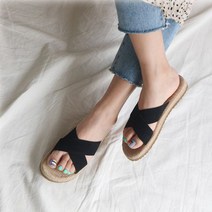 여성 직장인 사무실 실내화 시원한 신발 린넨 슬리퍼