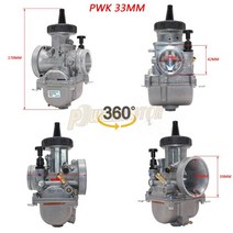 [해외][해외]Keihin 오토바이 기화기 Pwk 33-36 38 40 42mm 기화기, 33mm_One Size, 33mm_One Size, 상세 설명 참조0