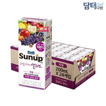 썬업 과일야채샐러드 퍼플 200ml (24팩) 썬업 과일야채샐러드 썬업퍼플 야채드링크 과일야채샐러드퍼플 음료 차음료 과즙음료 커피음료, 1, 1, 본상품선택