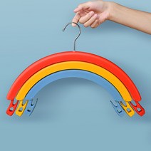 앤트 무지개 집게 옷걸이 세트, 무지개집게 2P