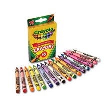 크레욜라 일반크레용16색 미술 색칠 놀이 아동 어린