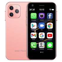 핸드폰 싸게 사는 법 soyes xs12 저녁 식사 미니 4g lte 스마트폰 3gb 64gb android 9 0 wifi mobile phone hotspot pocket, 4GB tf 카드 추가, 3GB 32GB 핑크