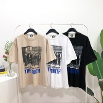 바이코드 BM 여름 베이직 더 트루 빈티지 루즈핏 반팔티셔츠(3컬러)
