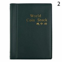 달러북 화폐 수집 스크랩북 지폐 옛날 케이스 보관 포켓 동전 앨범 도서 페니 동전 가방 돈 선물 동전 홀더 앨범, 녹색