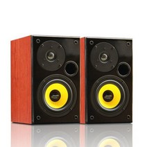 Hifi 홈 오디오 블루투스 앰프 책장 스피커 발열 시어터 시스템 사운드 200W 5 인치, Brown