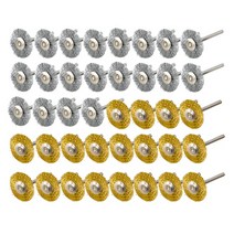 XCAN 스틸 와이어 브러시 디스크 40pcs Dremel 로타리 도구에 대 한 금속 연마 휠, 01 40pcs