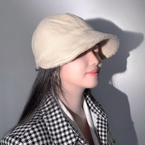 [이쁜스냅백] 믹스어블 따뜻한 겨울 챙넓은 양털 볼캡 방한모자 패션 모자 얼굴 작아지는 모자