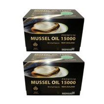 Morever Mussel Oil 모에버 프리미엄 초록입홍합 오일 15000 90캡슐 2개