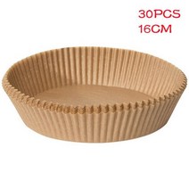 에어프라이어 7Inch 50/30pcs 베이킹 오일 페이퍼 에어 프라이어 베이킹 페이퍼 롤빵 케이크 종이 받침 베이킹 액세서리 베이킹 페이퍼 매트 주방 도구, 30pcs-brown